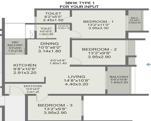 Rohan Nidita Hinjewadi Floor Plan