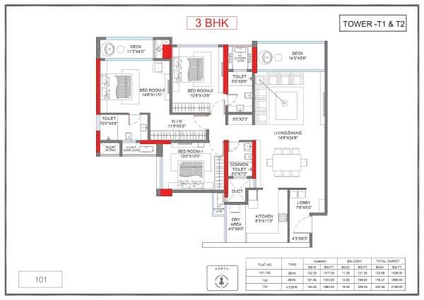 Livience Baner Floor Plan