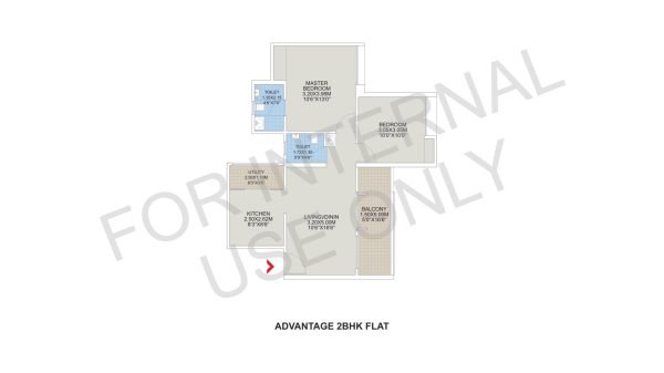 GK Home Plus Advantage Tathawade 2 BHK Floor Plan