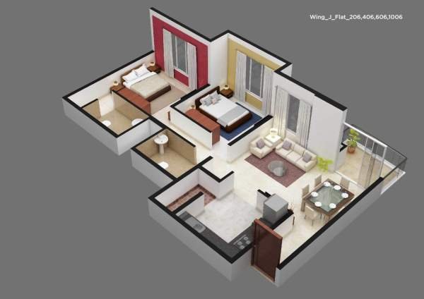 Pharande Spaces Puneville Floor Plan