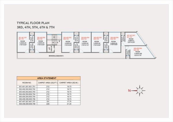 We One 121 Wakad Floor layout