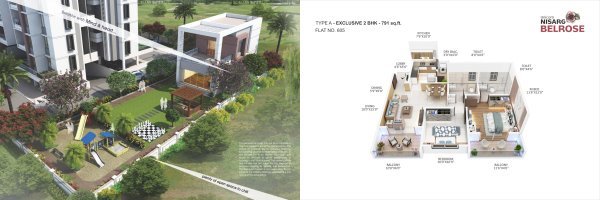 Nisarg Belrose Wakad Floor Plan