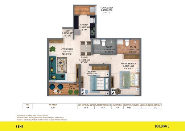 Atmos Punawale by Life Republic 1 BHK Floor Plan