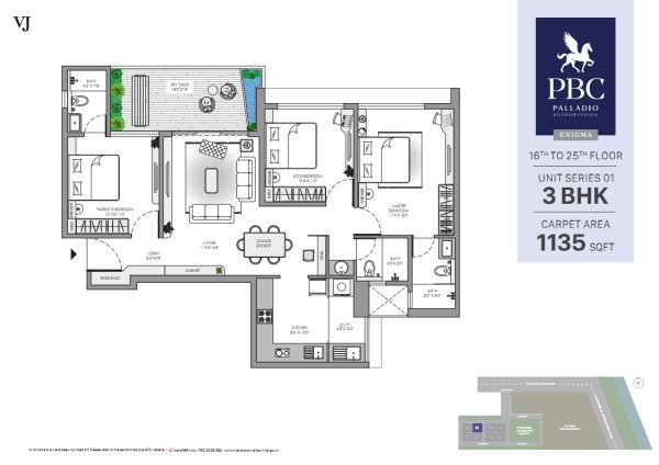 VJ Palladio Balewadi Central Floor Plan