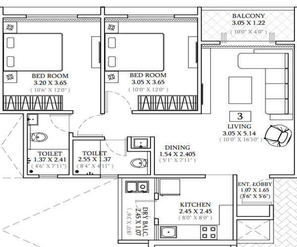 Codename Promax Tathawade Floor Plan