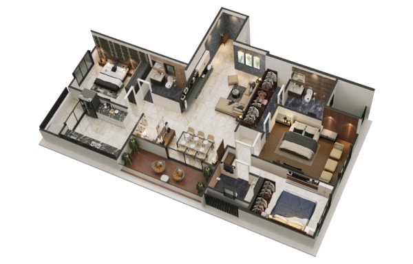 Zenistry 2 Baner 3 BHK Floor Plan
