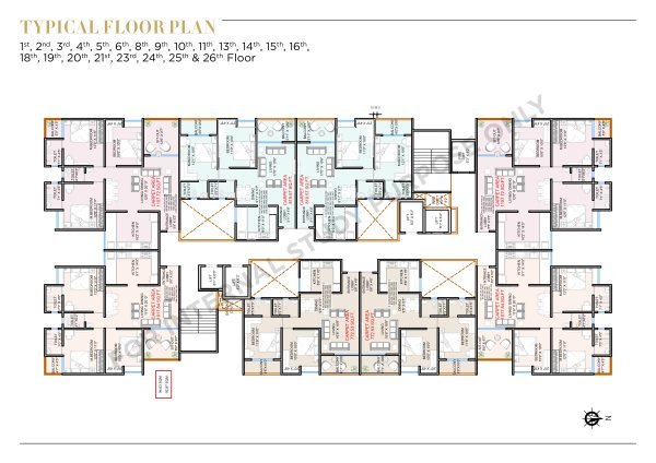 Shubharambh Clara Ravet Kiwale 3 BHK Floor Plan