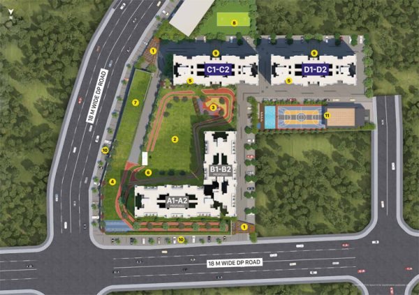 VJ Yashone Infinitee Resale Ready Flats Master Floor Plan