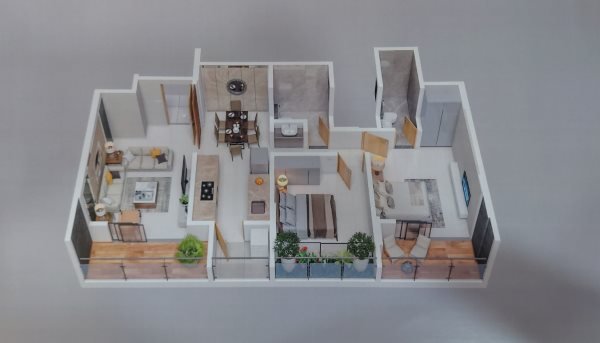 Infinito Sereno Baner Pashan 2 BHK Floor Plan