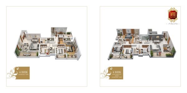 Sukhwani Empire Square Chinchwad 2 3 BHK Floor Plan