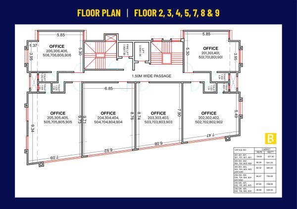 Reelicon Business Square Baner Master Floor Plan
