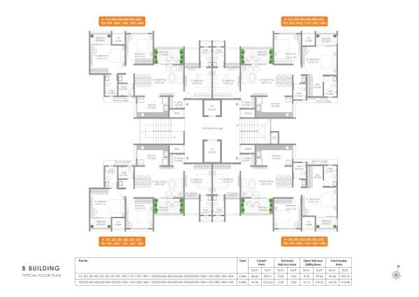 AR Mirador Wakad 3 BHK Floor Plan