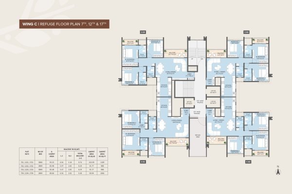 Rohit Astera Punawale 2 and 3 BHK Floor Plan