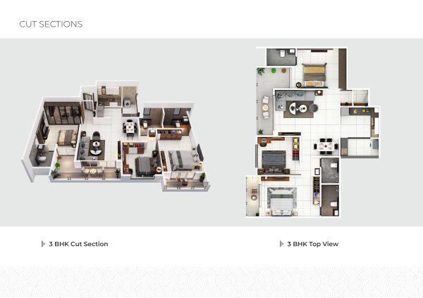 Matrix One Platinum Akurdi 1, 2, 3 BHK Floor Plans