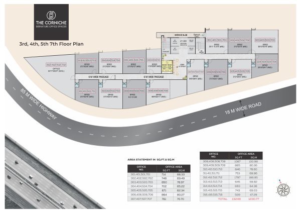 The Corniche Tathawade Master Floor Plan