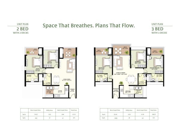Vanaha Verdant Bavdhan simplex and 2 and 3 BHK Master Floor Plan