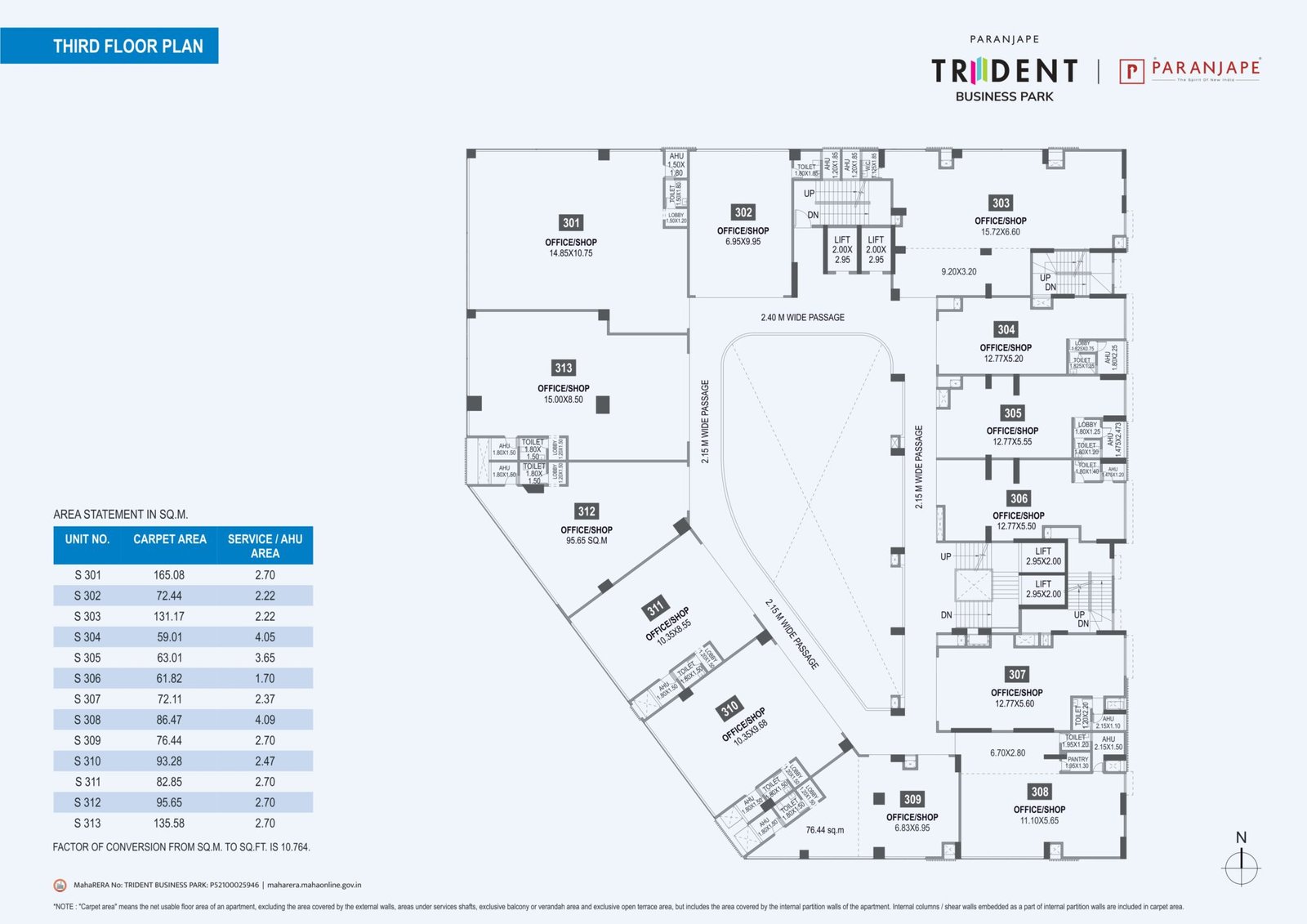 Trident Plan Paranjape Trident Business Park Wakad - Buy Ideal Space 1.32 Cr*